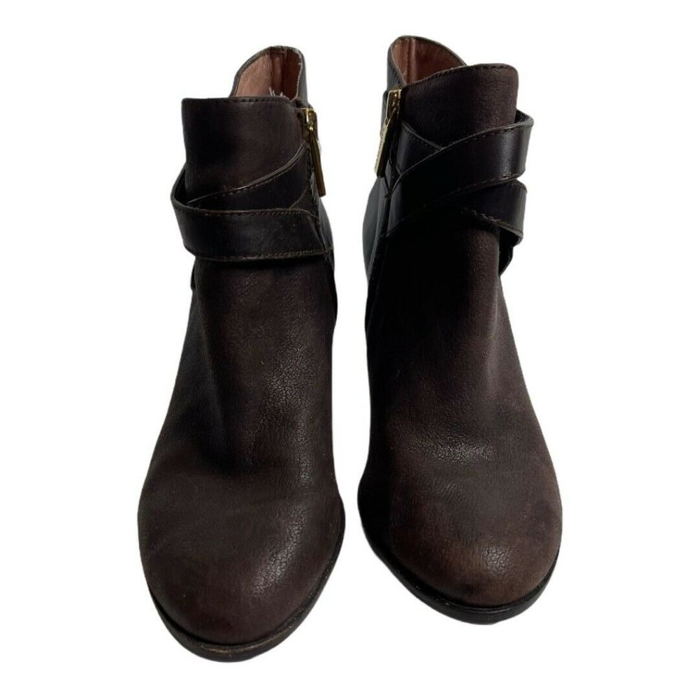Louise Et Cie Ranier  Leather Heeled Ankle Booties - Picture 11 of 12